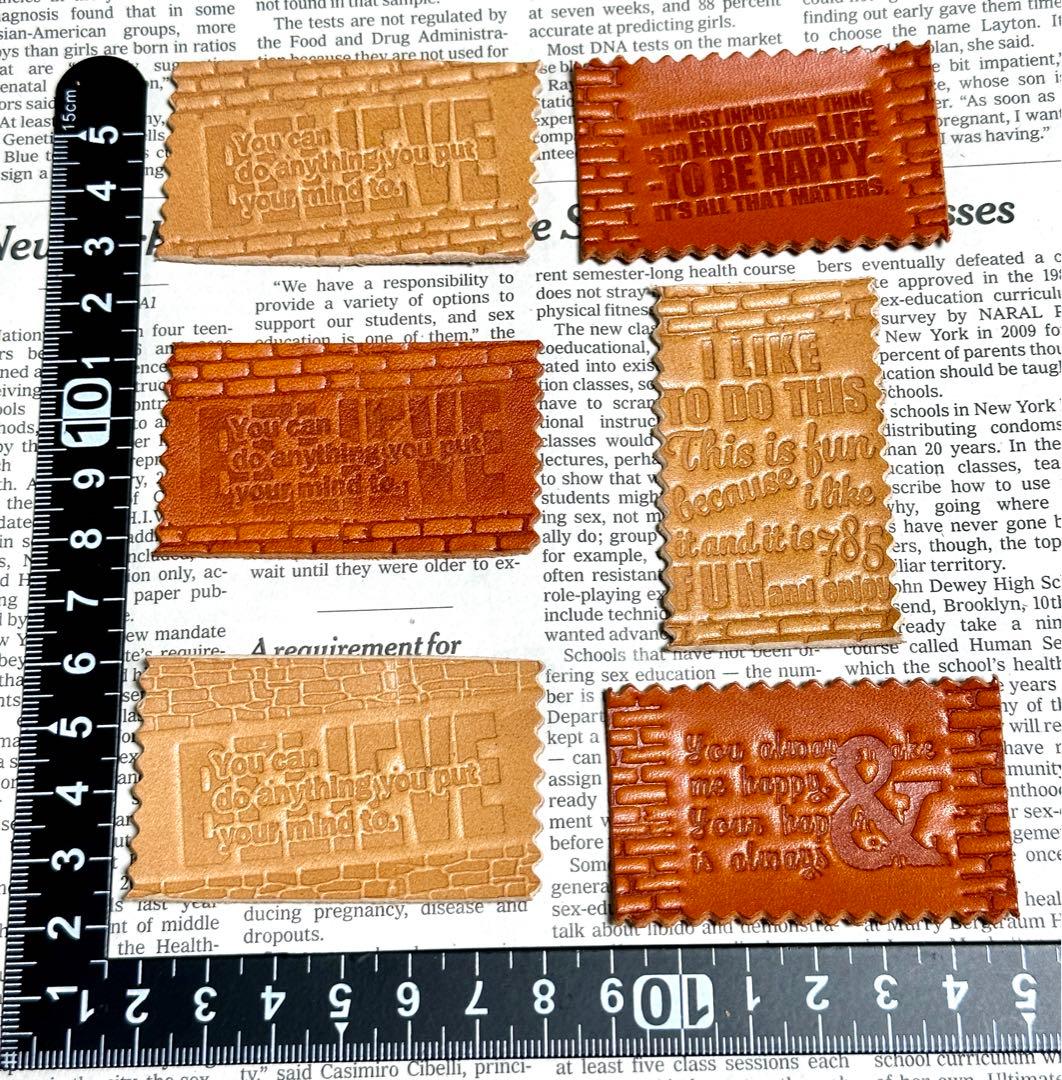 No.251 革タグ レザータグ ハンドメイド