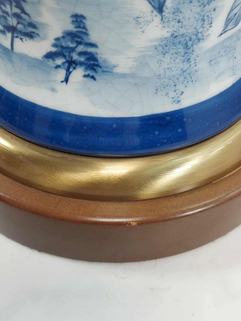 プリーツシェードランプ 陶器 テーブルランプ