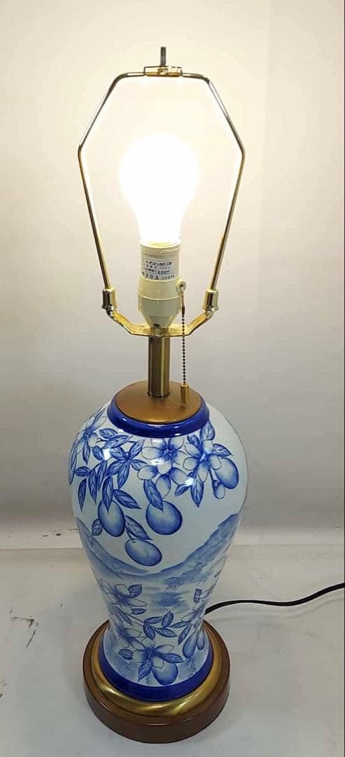プリーツシェードランプ 陶器 テーブルランプ