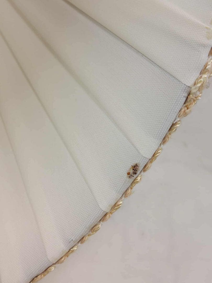 プリーツシェードランプ 陶器 テーブルランプ