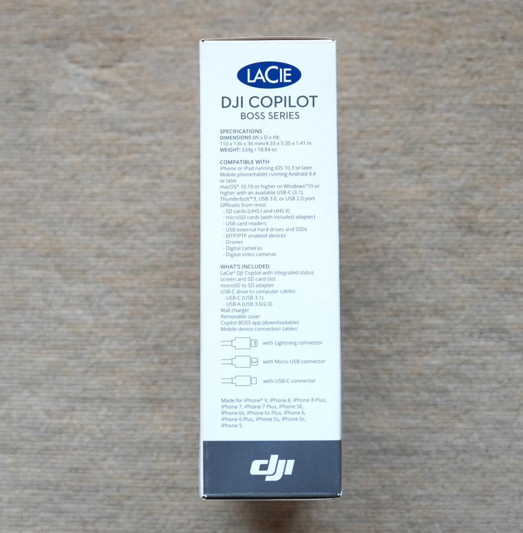 外付けハードディスク・ドライブ LaCie DJI Copilot 2000GB BOSS SERIES