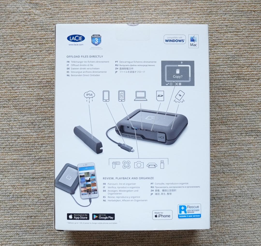 外付けハードディスク・ドライブ LaCie DJI Copilot 2000GB BOSS SERIES