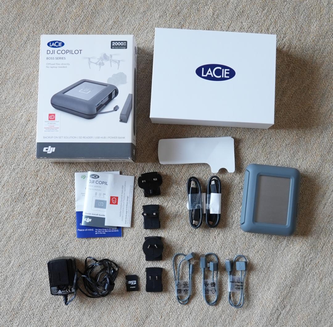 外付けハードディスク・ドライブ LaCie DJI Copilot 2000GB BOSS SERIES