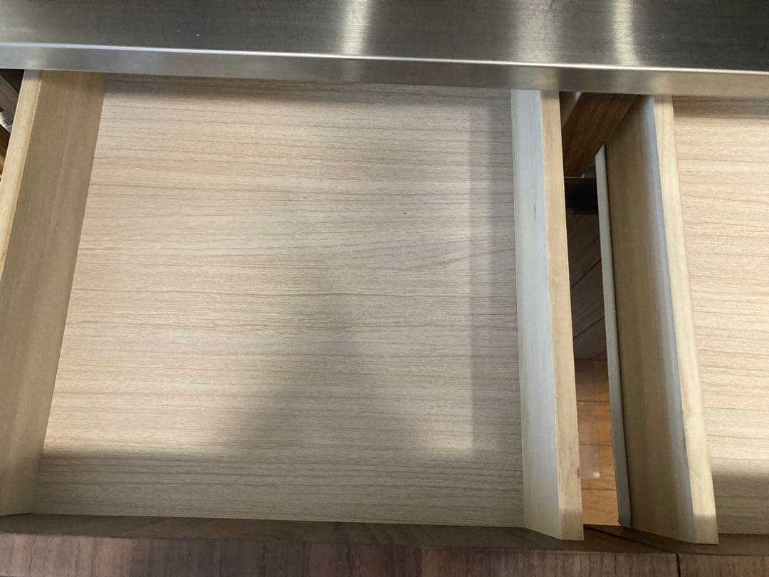 ニトリ キッチンボード ブラウン キャビネット 食器棚