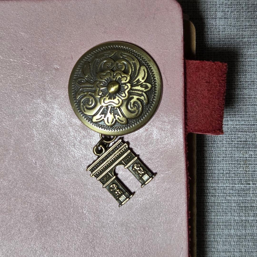 トラベラーズノートカバー ピンク レギュラーサイズ オイルレザー ノート付