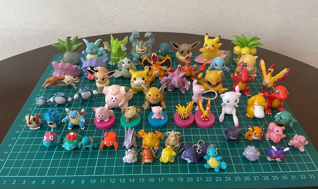 ポケモン フィギュア 59体セット　ソフビ指人形　スタンプ　チャームタイプ含む