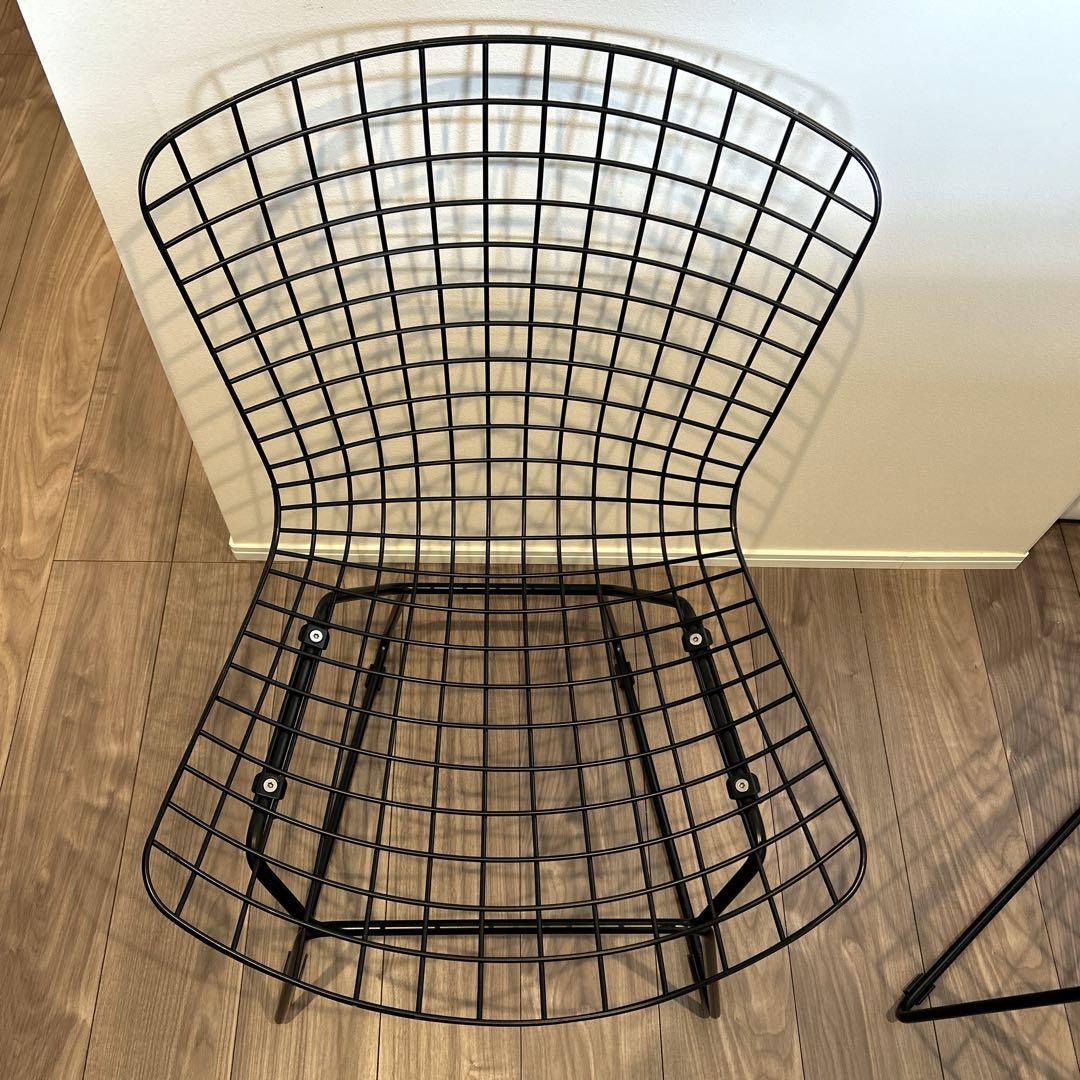 ハリー・ベルトイア　ワイヤーチェア リプロダクト 2脚セット ブラック