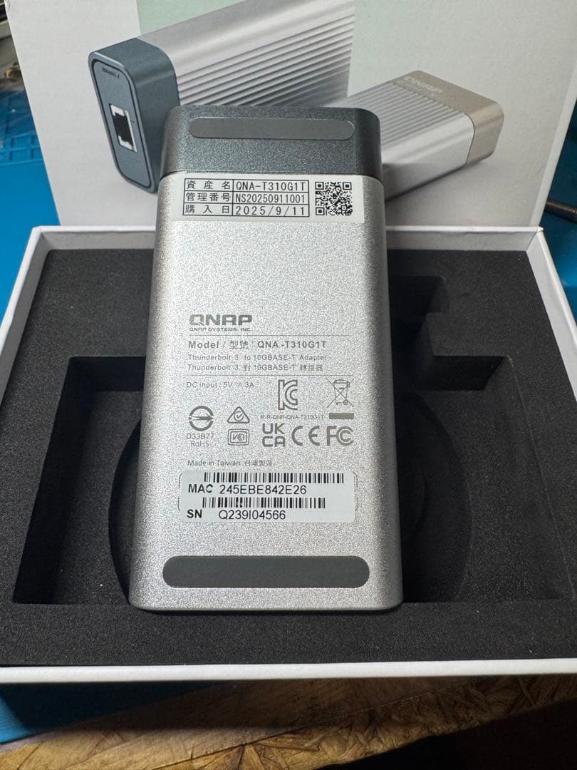 QNAP QNA-T310G1T RJ45 10GbEアダプター