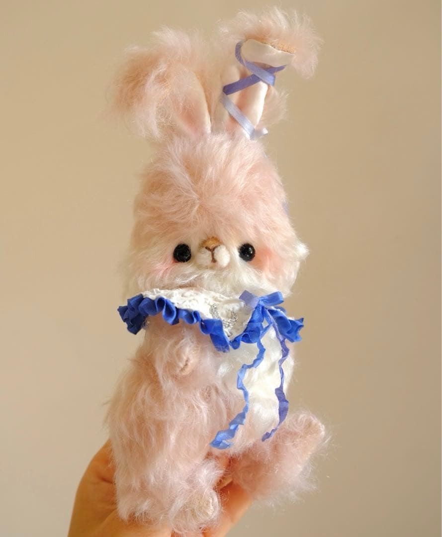 星光の仔兎 ぬいぐるみ アーティストベア ハンドメイド 海外作家様 部屋飾り