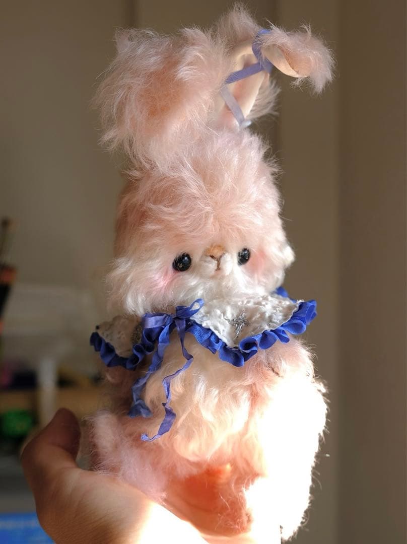 星光の仔兎 ぬいぐるみ アーティストベア ハンドメイド 海外作家様 部屋飾り