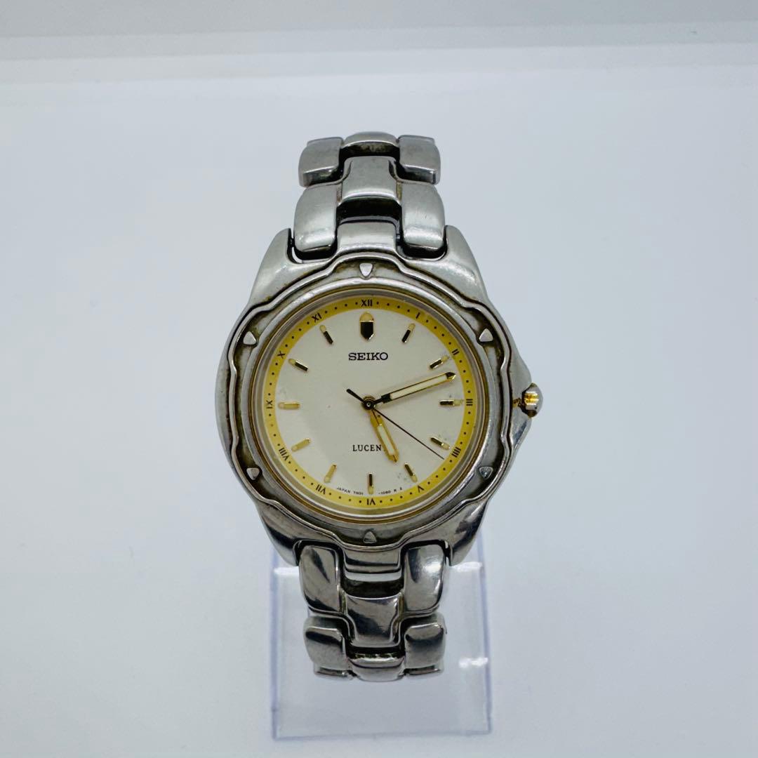 ✨SEIKO✨セイコー✨LUCENT✨ホワイト文字盤✨クォーツ✨腕時計✨