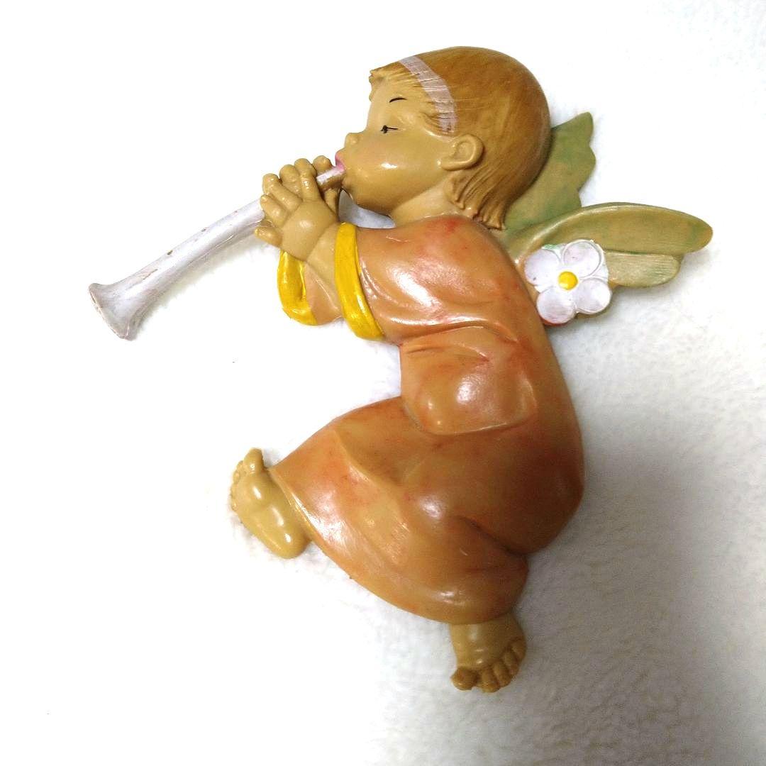 アンティーク　希少　イタリア製　天使　壁掛け（4体）