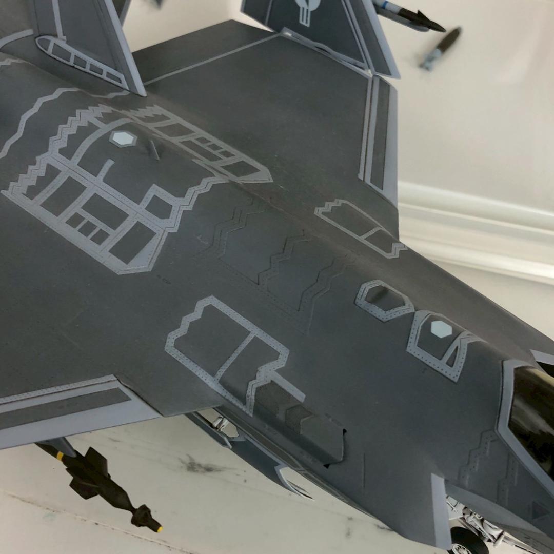 戦闘機 模型 1/48 F-35A ライトニングⅡ 完成品 ジャンク