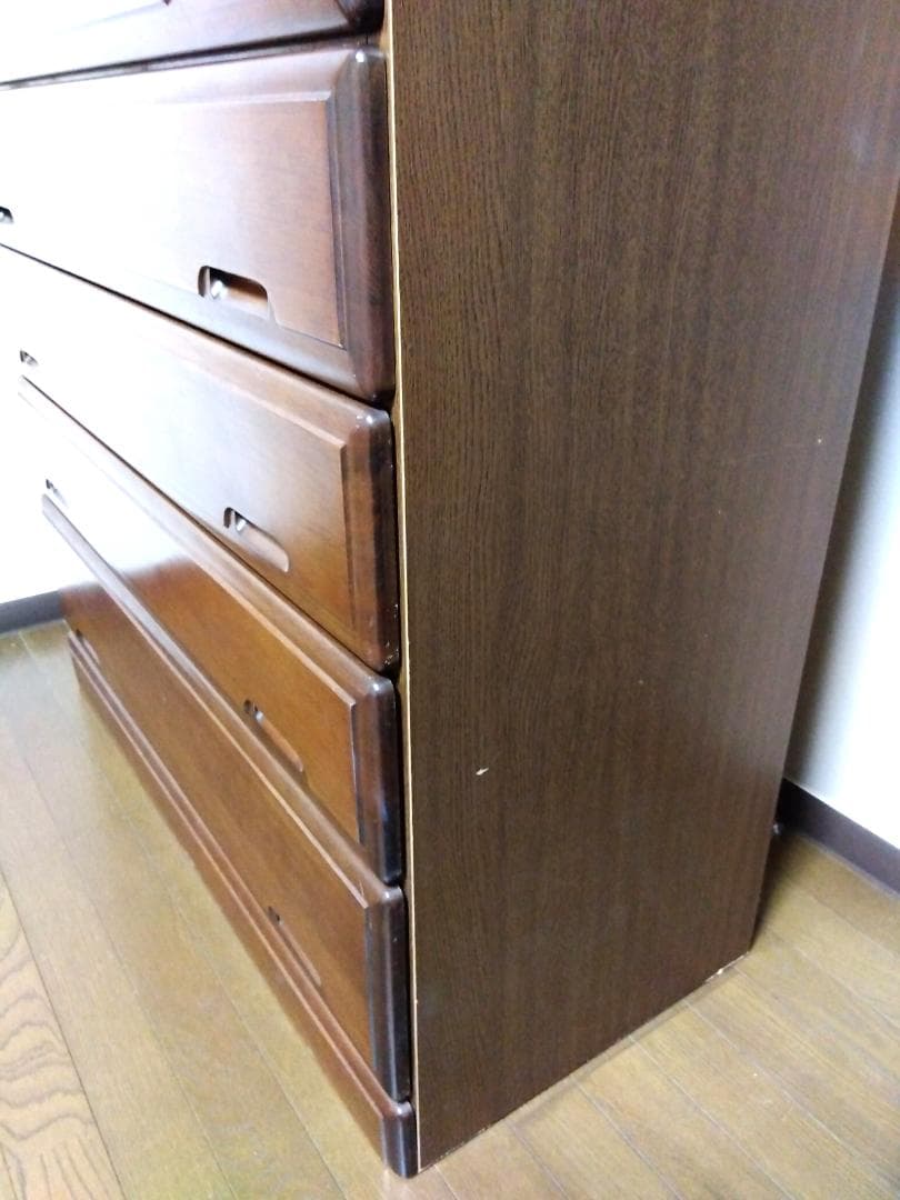整理タンス ハイチェスト 木製 7段 8収納 優良品 高さ135cm 7段 美品