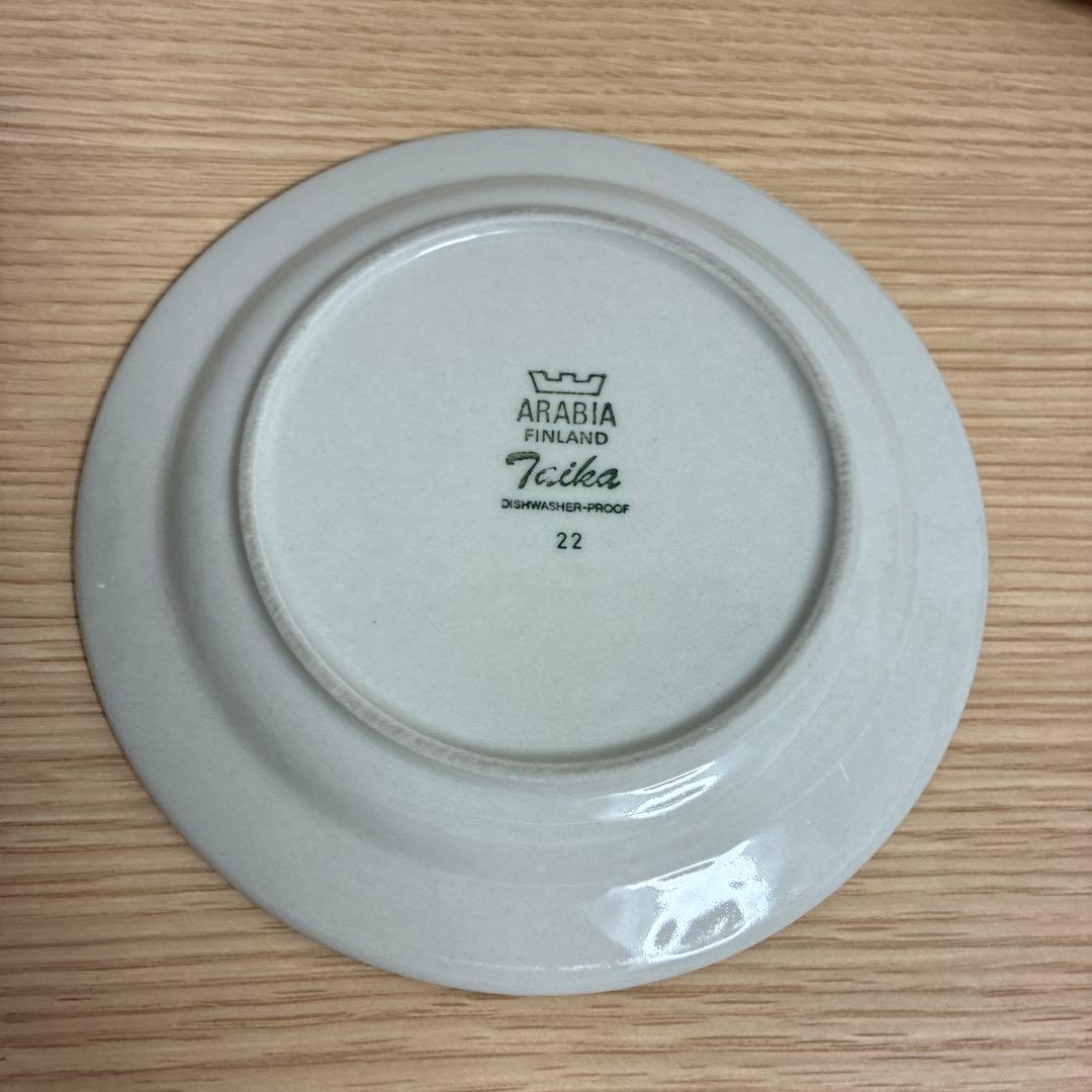 希少　ARABIA　タイカ　カップ&ソーサー　プレート付き　トリオセット