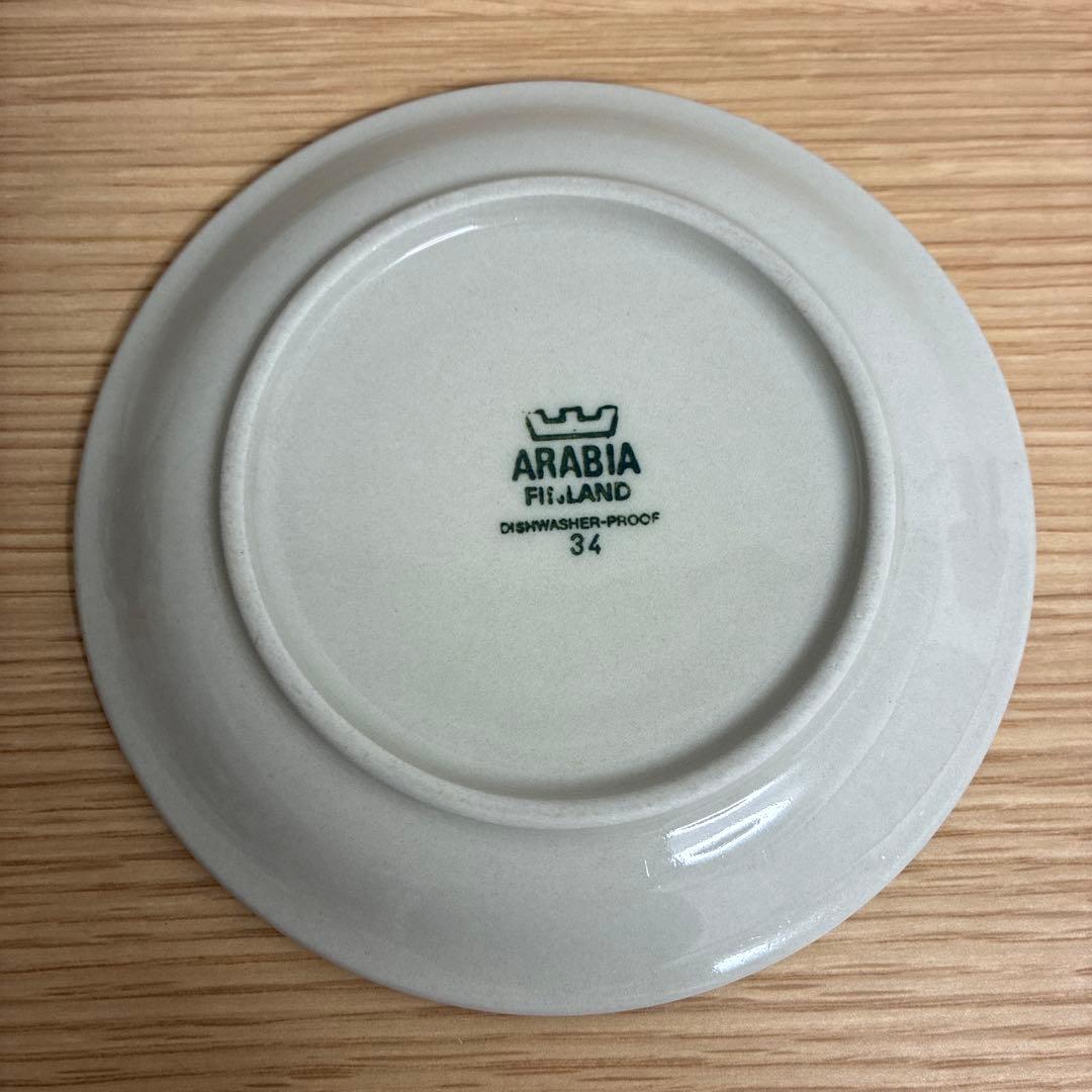 希少　ARABIA　タイカ　カップ&ソーサー　プレート付き　トリオセット