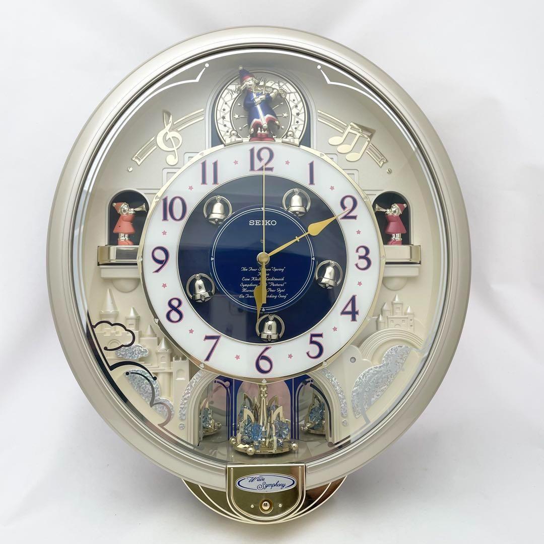 SEIKO からくり時計 RE555H 動作確認済 掛時計 電波時計