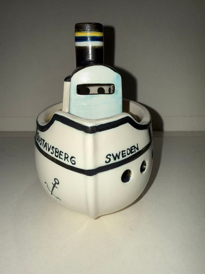 新品未使用品　リサラーソン　グスタフスベリ　ボート　陶器　船　置物