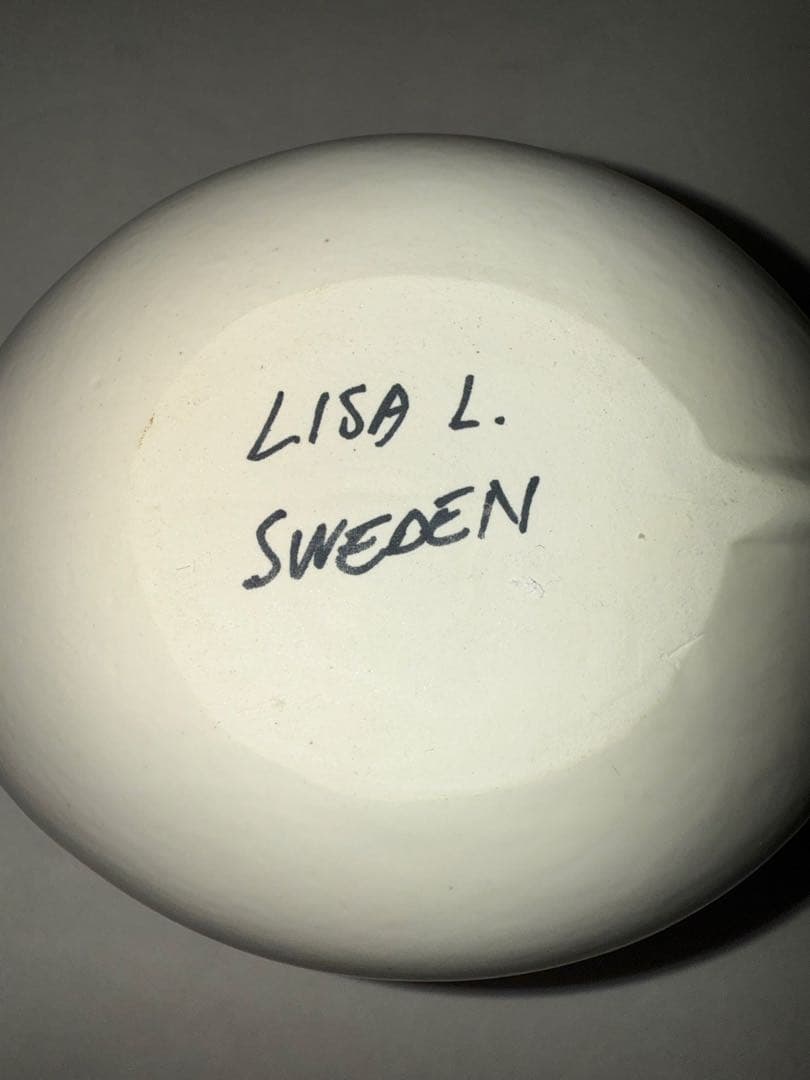 新品未使用品　リサラーソン　グスタフスベリ　ボート　陶器　船　置物