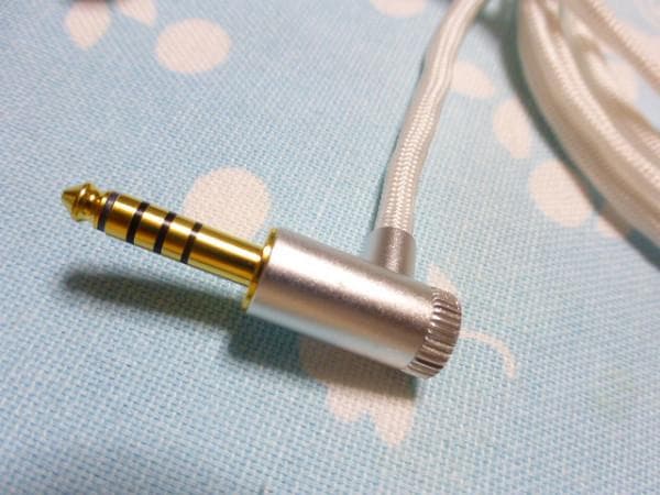 IE900 600 300 4N銀 + 6N銀 4.4mm5極 L字 N5005