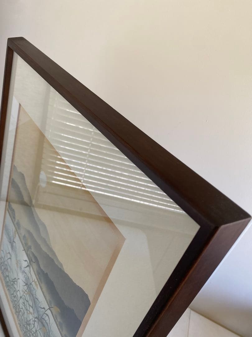 井堂雅夫 木版画　風景画　額入り