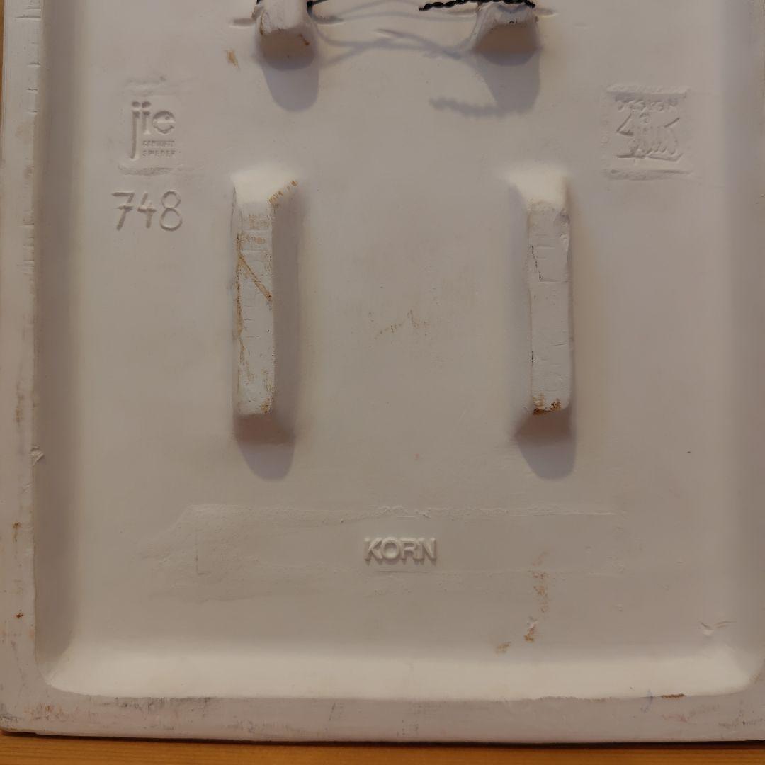 Jie Gantofta 麦と白い小花 陶板