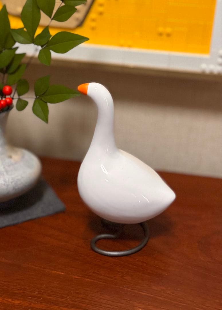 JehnCeramics 陶器　置物　白鳥　インテリア