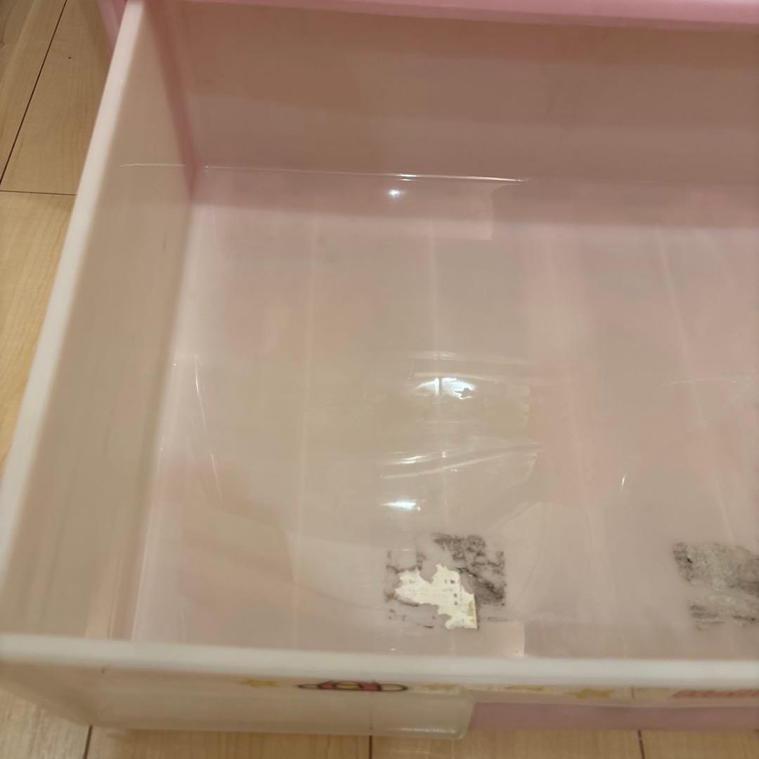 サンリオ ハローキティ 2000年 収納ケース 3段チェスト 平成レトロ カラボ