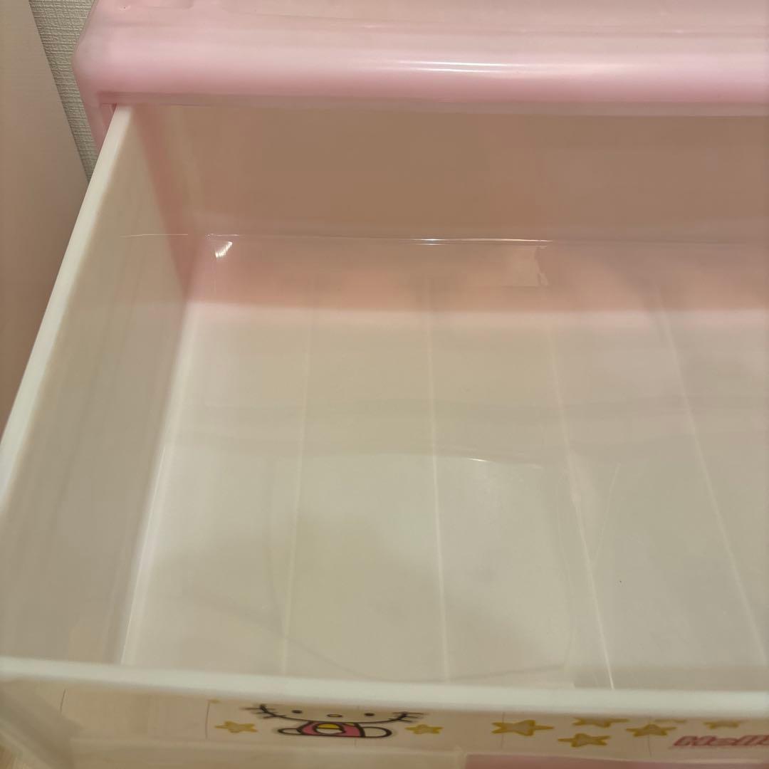サンリオ ハローキティ 2000年 収納ケース 3段チェスト 平成レトロ カラボ
