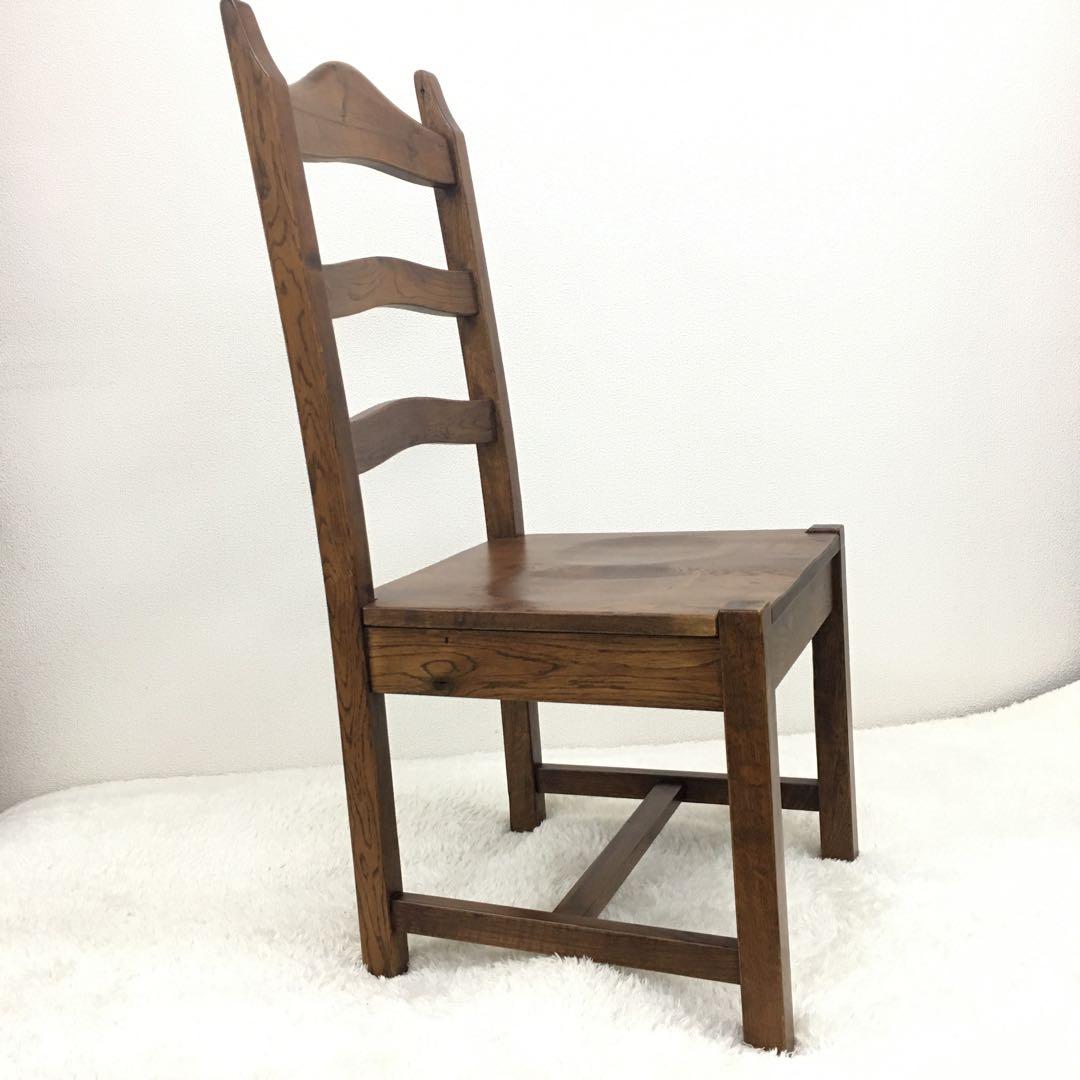 ハイバックチェアー 天然木製 ダイニング椅子 ラッカー塗装 インテリア家具