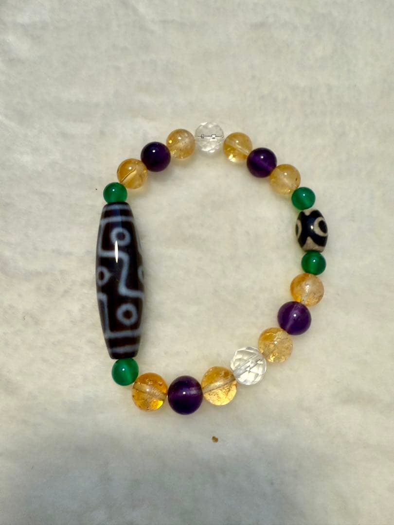 天珠つきパワーストーンセット