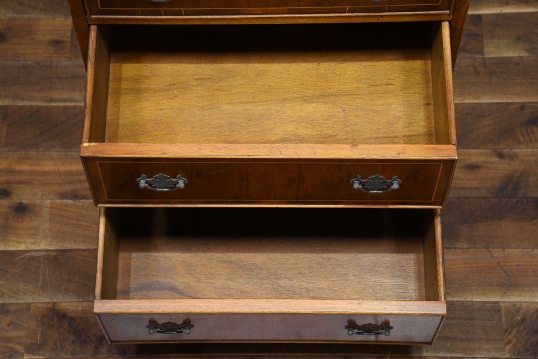 FBC15 イタリア製 象嵌細工 ライティングビューロー ブックキャビネット付き