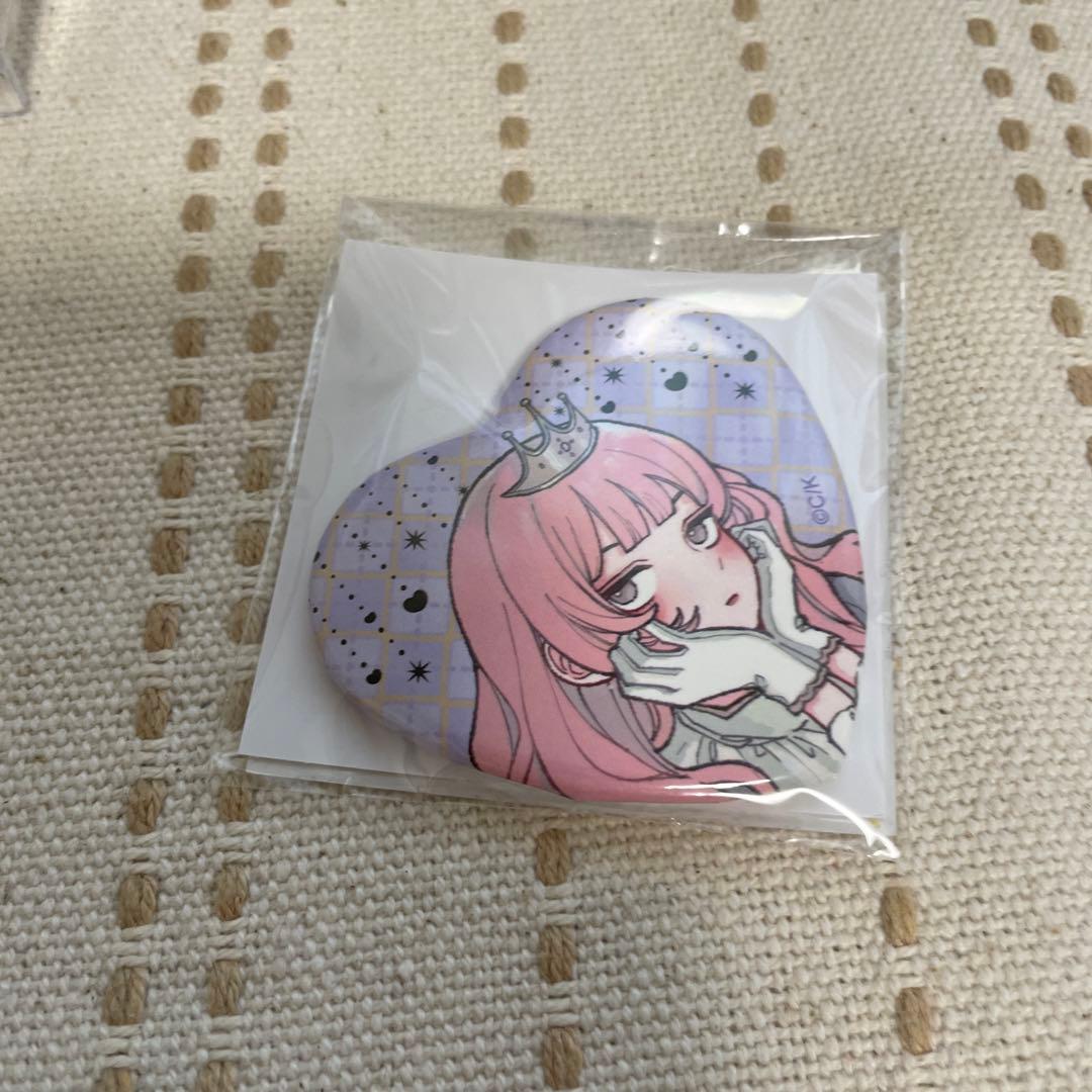 恋せよまやかし天使ども くじメイト ハート型缶バッジ