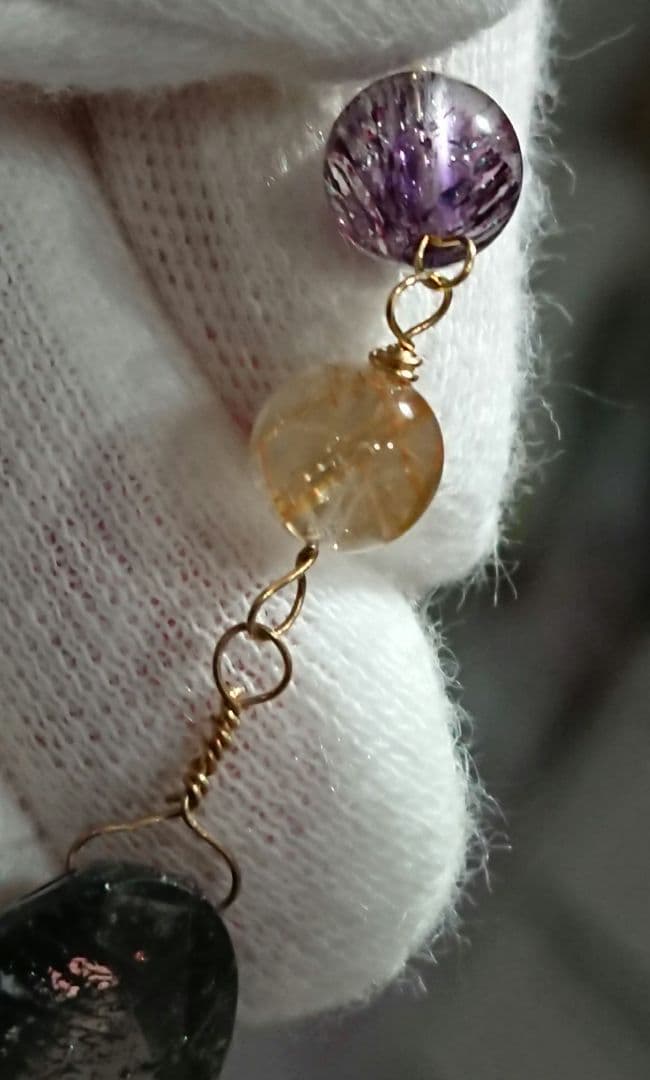 高品質 スーパーセブン ゴールドルチル k18 ピアス フック