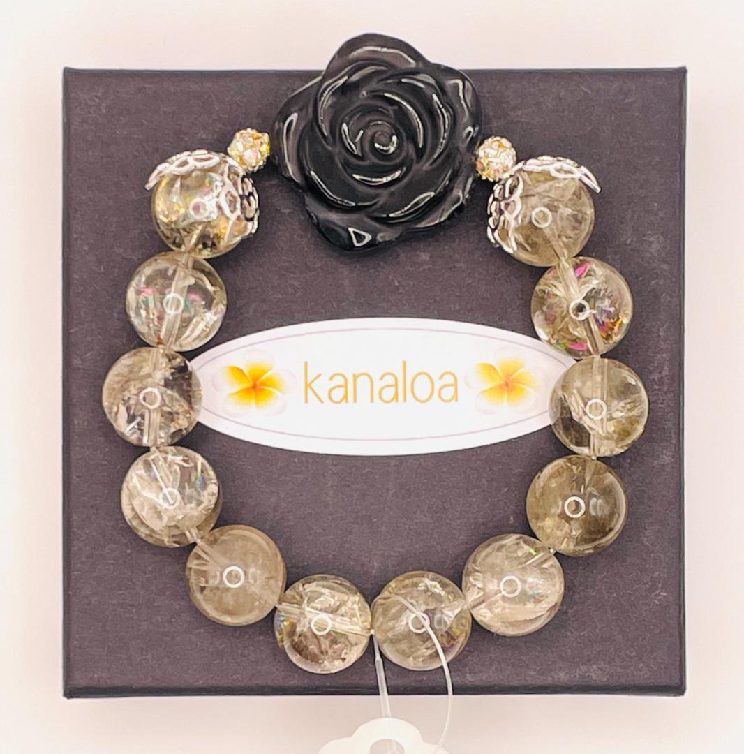 【薔薇(モリオン)/スモーキーアゼツライト】内径約16.5cm 浄化済み 442