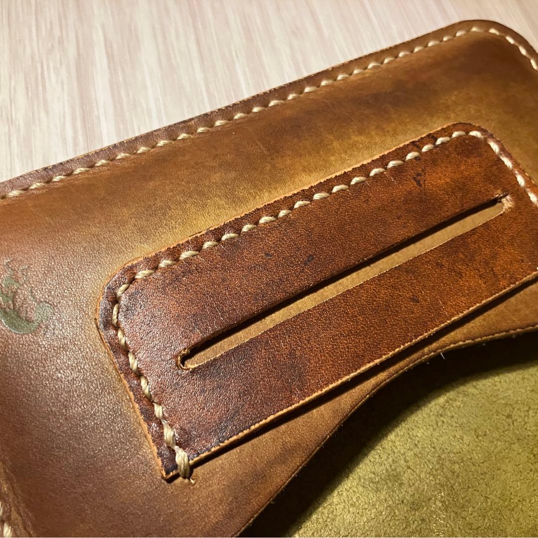 手巻きタバコレザーケース、シャグケース、シャグポーチ