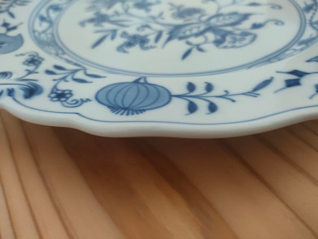 【新品未使用】Meissen マイセン ブルーオニオン プレート　取っ手付き