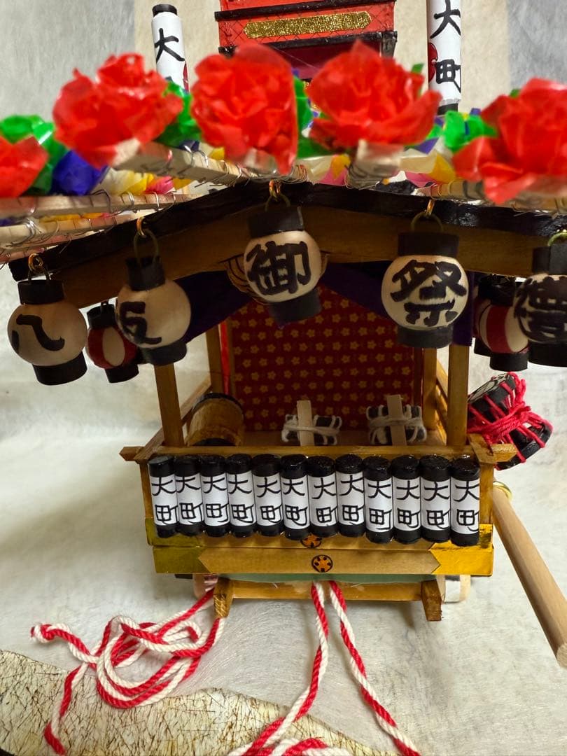 土浦祇園祭　大町旧山車ミニチュア/送料込み