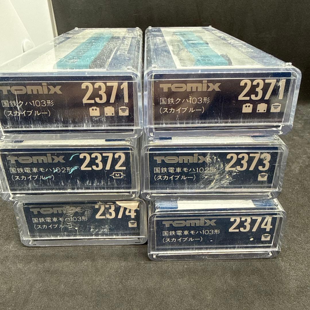 TOMIX Nゲージ 103系 スカイブルー 6両＋ニューレールセットC付き