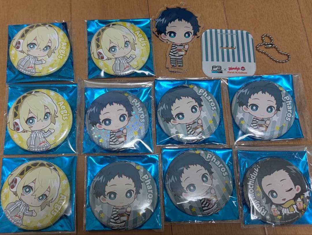 ペルソナ3 ウェンディーズ アイギス ファルロス 望月綾時 ホログラム 缶バッジ