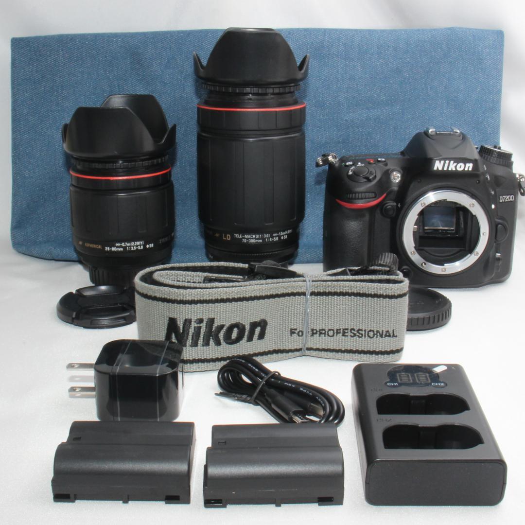 ❤️予備バッテリー付き❤️Nikon D7200 超望遠 ダブルレンズ❤️