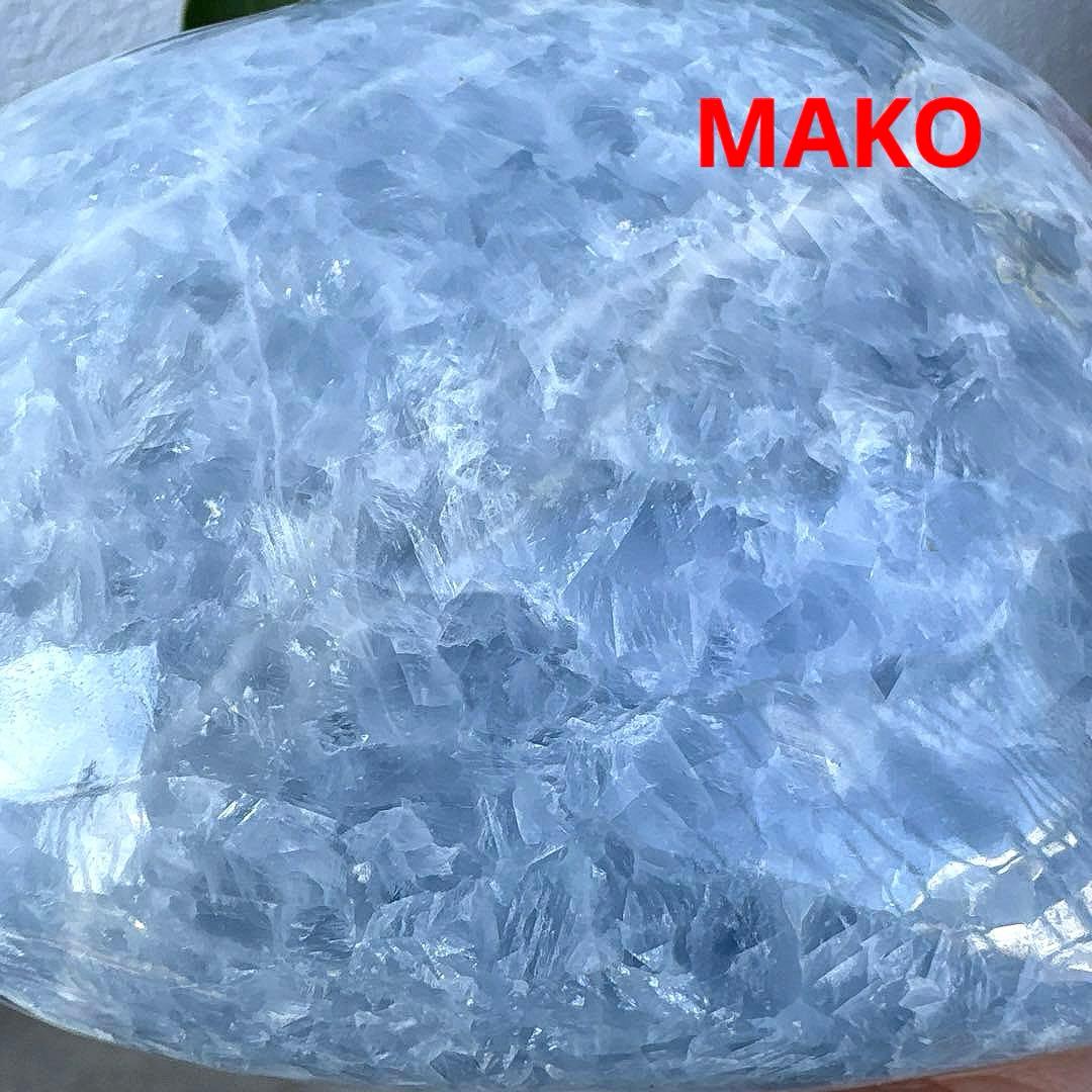 M1714☆ブルーカルサイトハート型原石1.6Kg☆天然石☆N50508-A