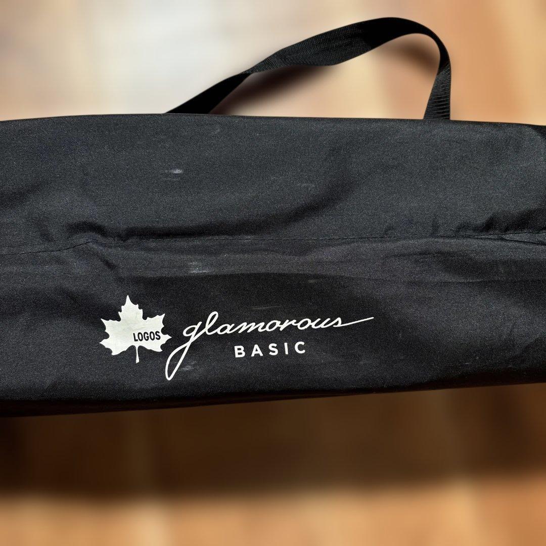 LOGOS glamorous BASIC 折りたたみテーブル 黒