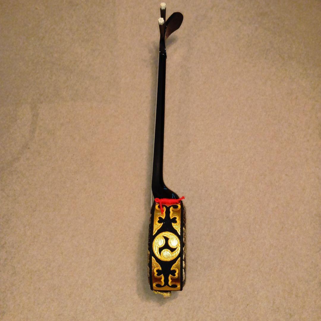 【宮里三線工房作】ニシキヘビの本皮のみを使用した１枚張り三線！