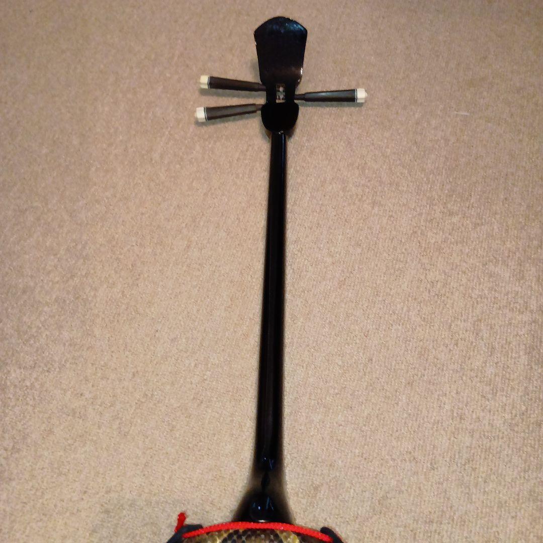【宮里三線工房作】ニシキヘビの本皮のみを使用した１枚張り三線！