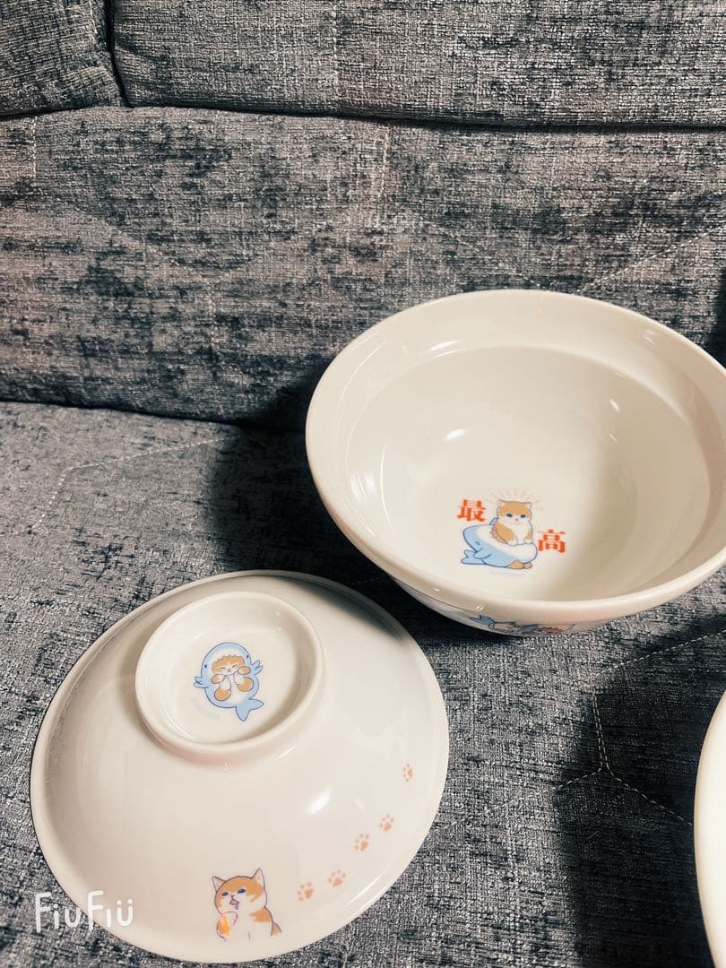 mofusand 蓋付きどんぶり 丼 モフサンド サメにゃん 新品未使用