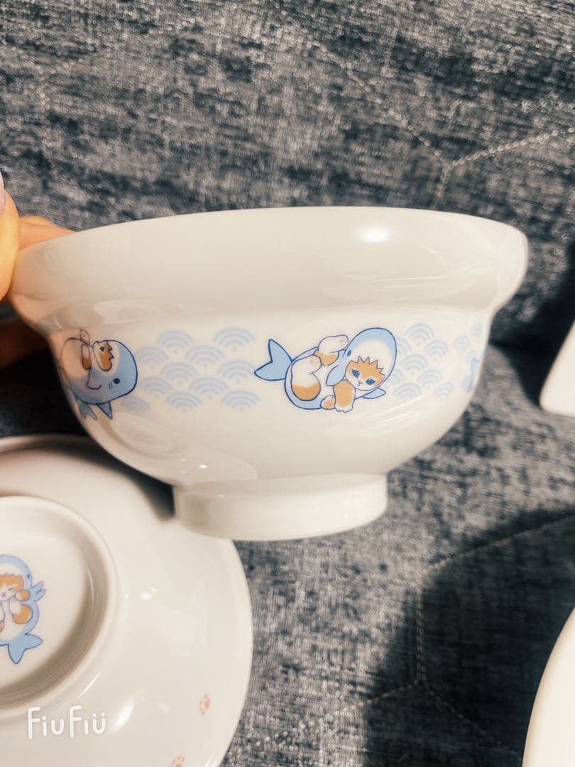 mofusand 蓋付きどんぶり 丼 モフサンド サメにゃん 新品未使用