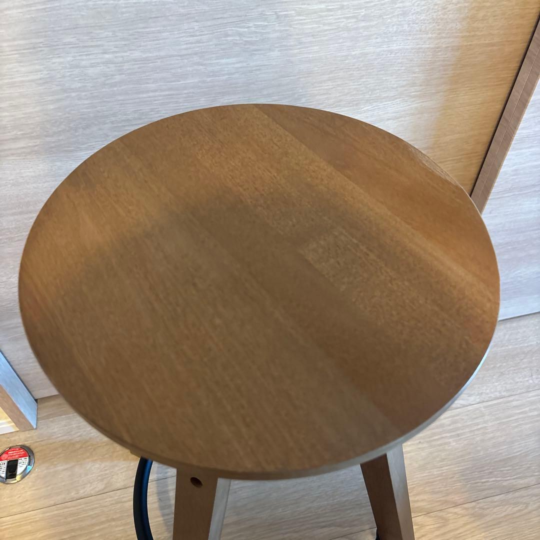 木製 高さ調整可能 スツール