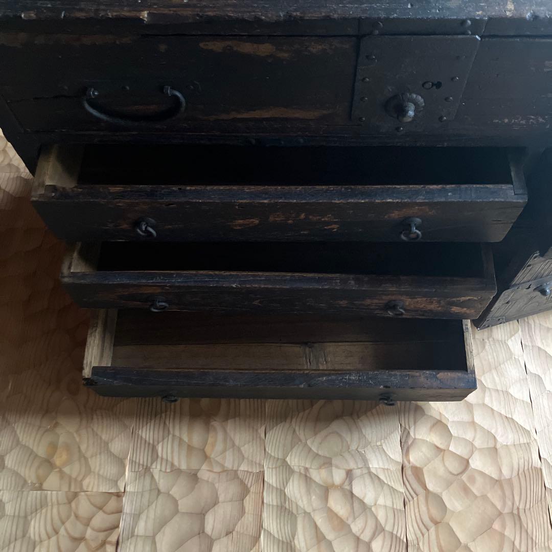 アンティーク　引き出し　棚　蚤の市　江戸時代　古道具　ブロカント