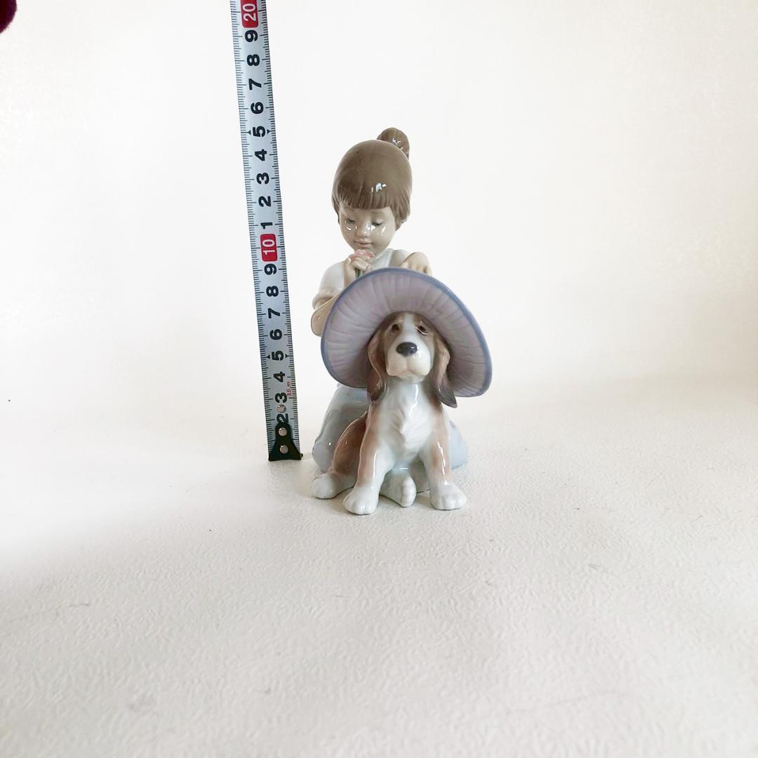 美品 リヤドロ おめかししようね サイン入り 証明書 箱付き アンティーク 置物